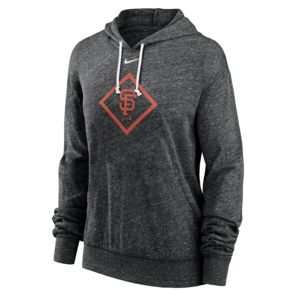 San francisco giants nike womens diamond icon gym vintage lightweight hooded top Black S