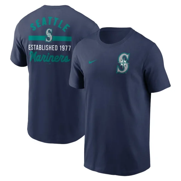 Seattle mariners nike 2 hit t shirt Navy