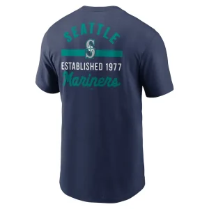 Seattle mariners nike 2 hit t shirt Navy L