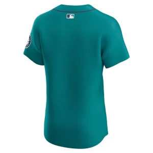 Seattle mariners nike alternate vapor premier elite patch jersey Aqua 42