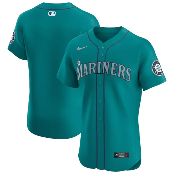 Seattle mariners nike alternate vapor premier elite patch jersey Aqua