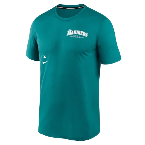 Seattle mariners nike authentic collection early work tri blend performance t shirt Aqua M