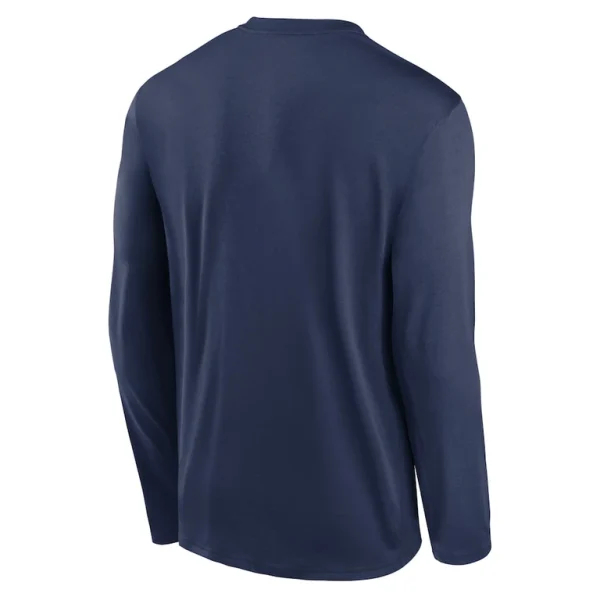 Seattle mariners nike authentic collection practice performance long sleeve t shirt Navy L