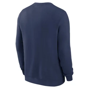 Seattle mariners nike classic fleece performance pullover sweatshirt Navy L