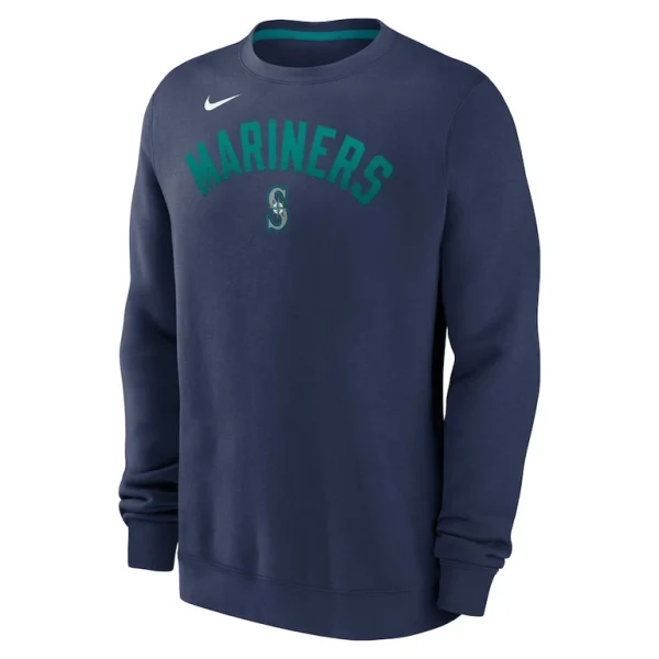 Seattle mariners nike classic fleece performance pullover sweatshirt Navy M