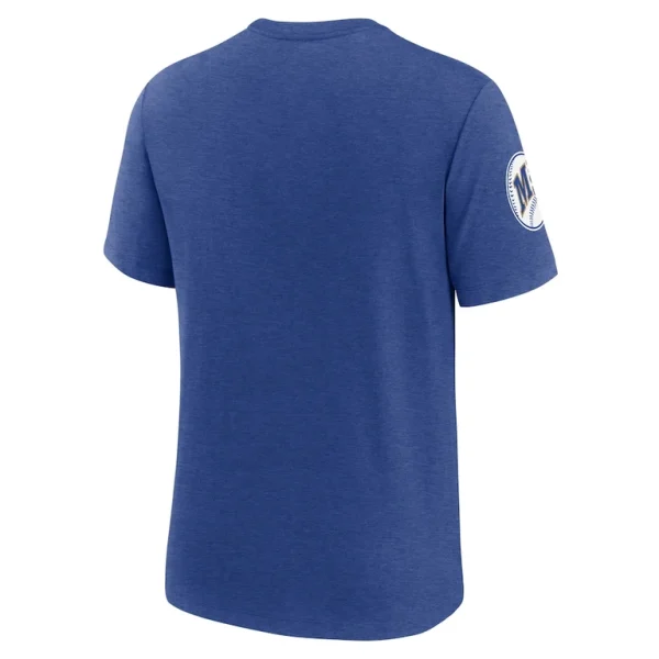 Seattle mariners nike cooperstown collection eras tri blend t shirt Heather royal L