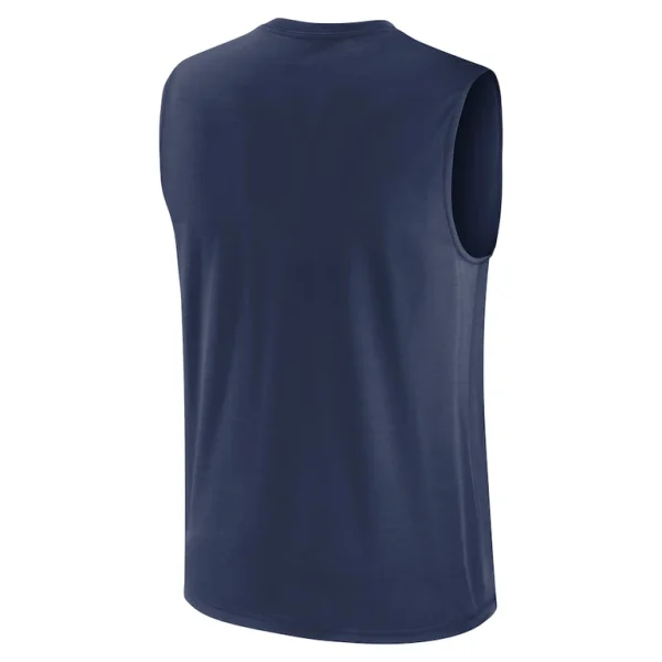 Seattle mariners nike large logo muscle tank top Navy L