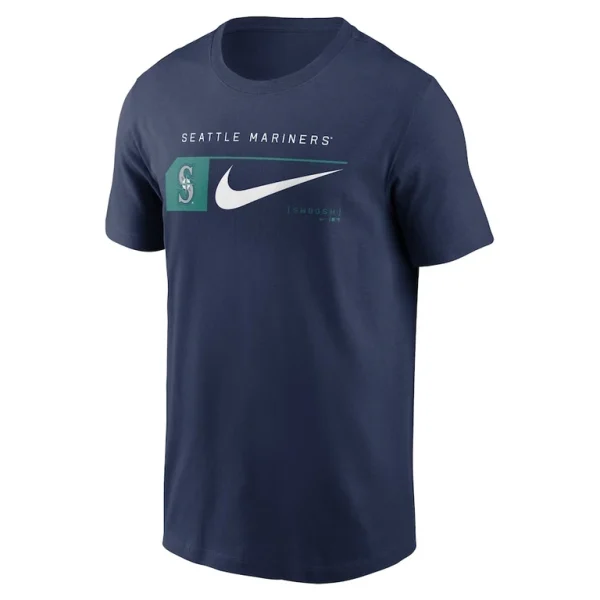 Seattle mariners nike team swoosh lockup t shirt Navy M