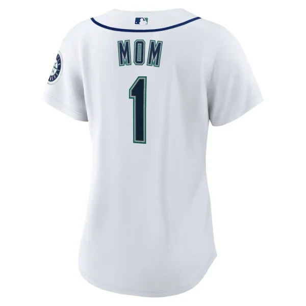 Seattle mariners nike womens 1 mom home replica jersey White L