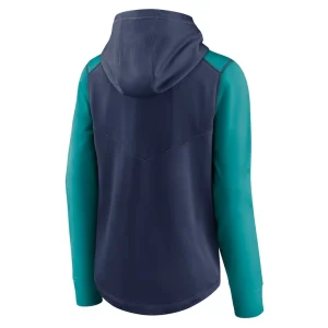 Seattle mariners nike womens authentic collection baseball performance full zip hoodie Navyaqua M