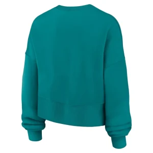 Seattle mariners nike womens oversized high hip pullover sweatshirt Aqua M
