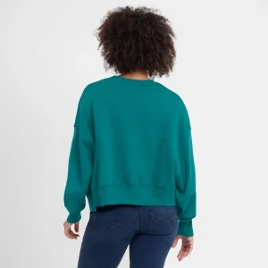 Seattle mariners nike womens oversized high hip pullover sweatshirt Aqua XL