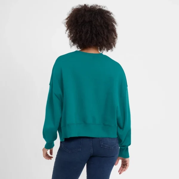 Seattle mariners nike womens oversized high hip pullover sweatshirt Aqua XL