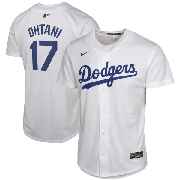 Shohei ohtani los angeles dodgers nike youth home player game jersey White