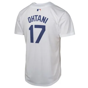 Shohei ohtani los angeles dodgers nike youth home player game jersey White Yth L