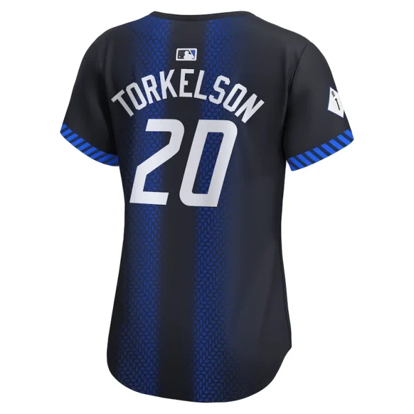 Spencer torkelson detroit tigers nike womens 2024 city connect limited jersey Blue L
