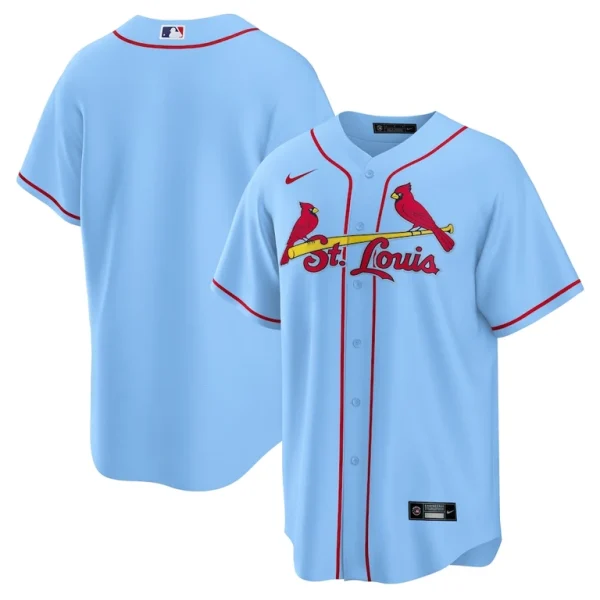 St. louis cardinals nike alternate replica team jersey Light blue