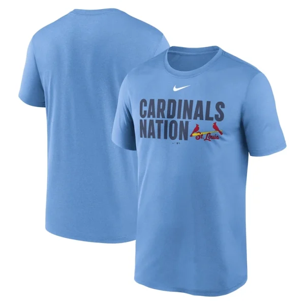 St. louis cardinals nike local legend performance t shirt Light blue