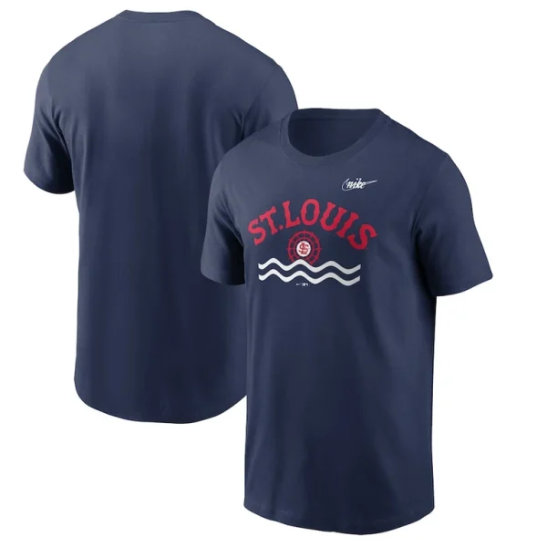 St. louis cardinals nike wheel hometown t shirt Navy