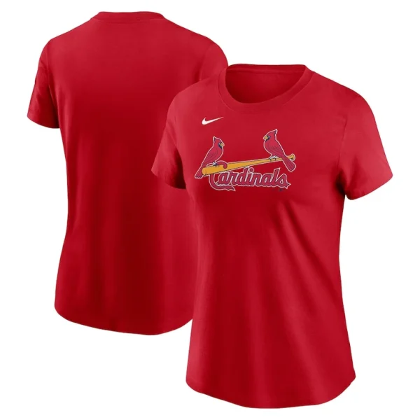 St. louis cardinals nike womens fuse wordmark t shirt Red