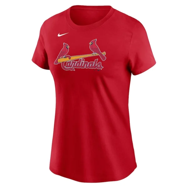 St. louis cardinals nike womens fuse wordmark t shirt Red S