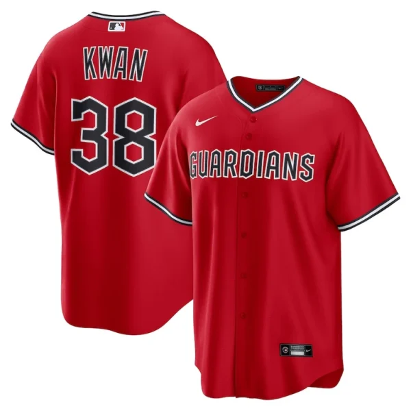 Steven kwan cleveland guardians nike alternate replica 2.0 player jersey Red