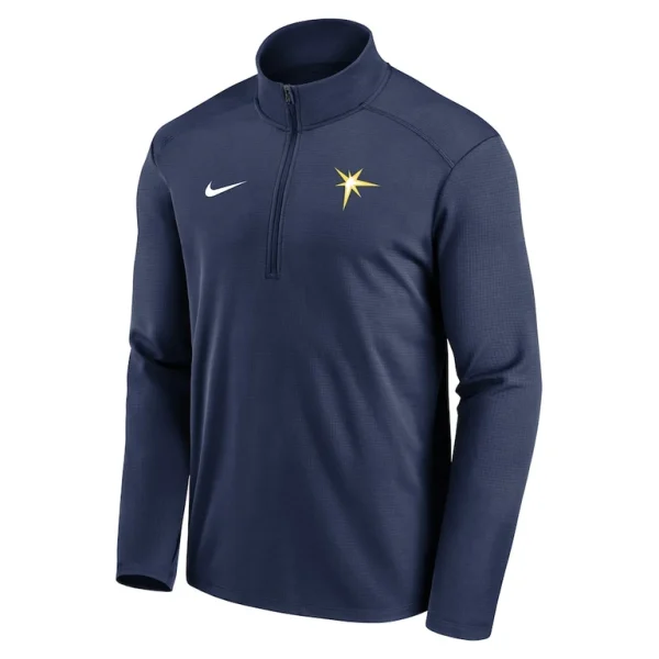 Tampa bay rays nike agility pacer lightweight performance half zip top Navy M