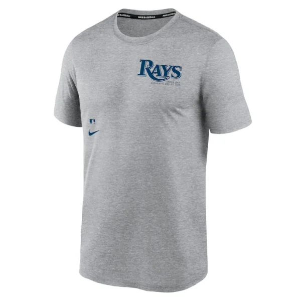 Tampa bay rays nike authentic collection early work tri blend performance t shirt Heather charcoal M