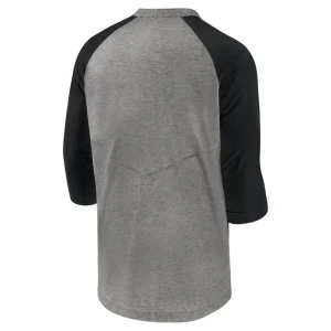 Tampa bay rays nike authentic collection flux henley raglan 34 sleeve t shirt Gray L