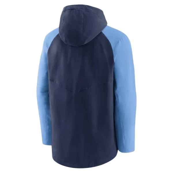 Tampa bay rays nike authentic collection performance raglan full zip hoodie Navylight blue L