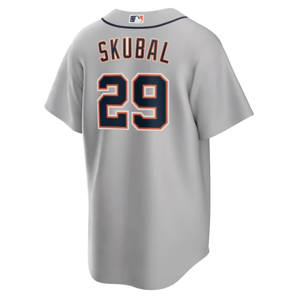 Tarik skubal detroit tigers nike road replica jersey Gray L