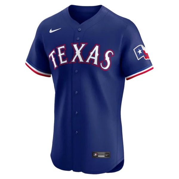 Texas rangers nike alternate vapor premier elite patch jersey Royal 40
