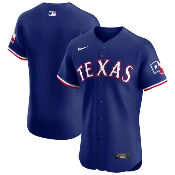 Texas rangers nike alternate vapor premier elite patch jersey Royal