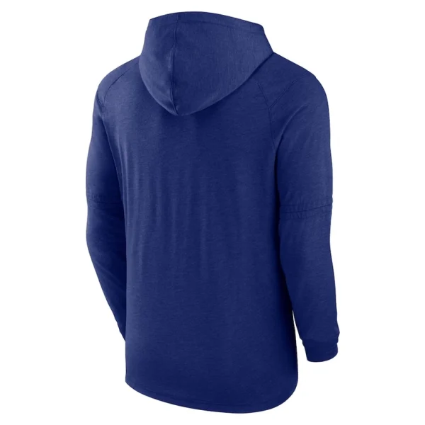 Texas rangers nike authentic collection early work tri blend performance pullover hoodie Heather royal L