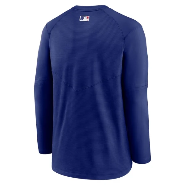 Texas rangers nike authentic collection logo performance long sleeve t shirt Royal L