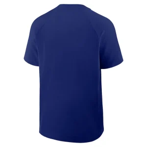 Texas rangers nike authentic collection raglan short sleeve windshirt Royal L