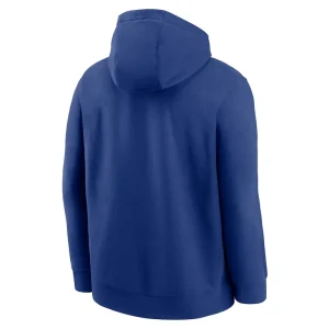 Texas rangers nike cooperstown collection logo club pullover hoodie Royal L