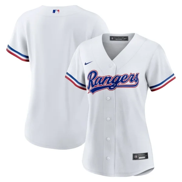 Texas rangers nike womens home replica team jersey White