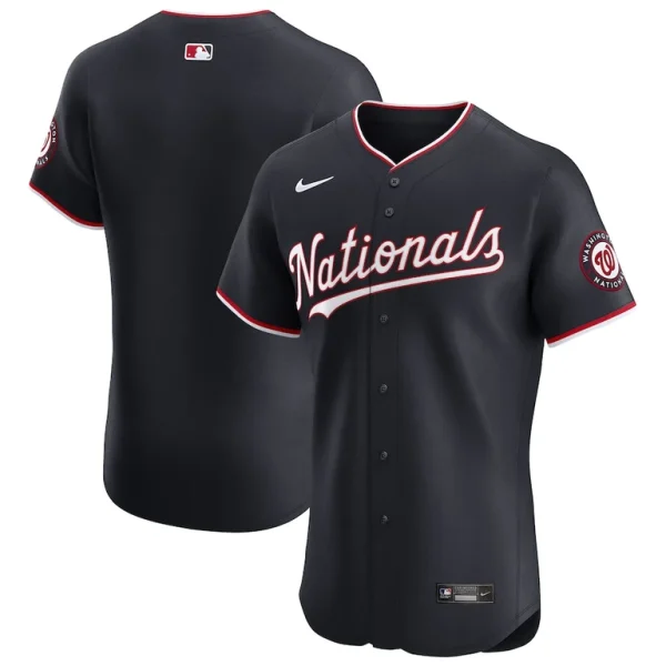Washington nationals nike alternate vapor premier elite patch jersey Navy
