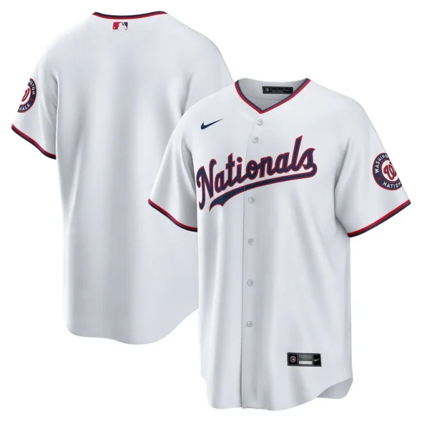 Washington nationals nike home blank replica jersey White