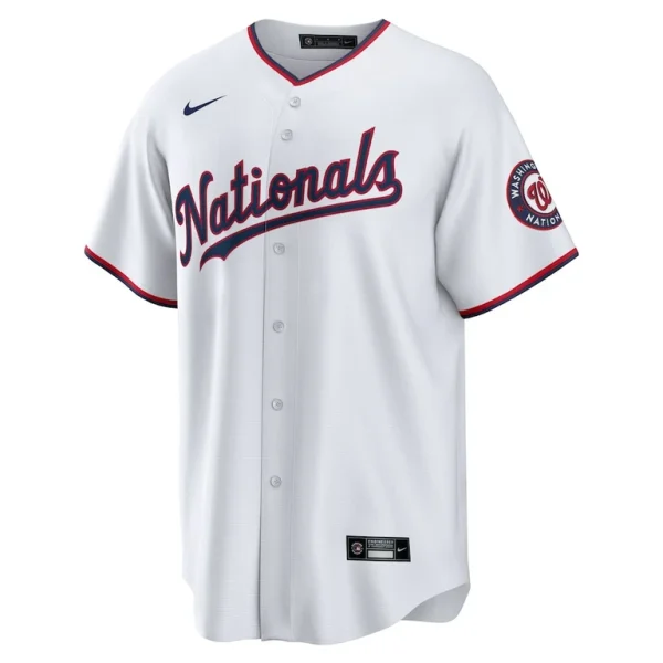 Washington nationals nike home blank replica jersey White M