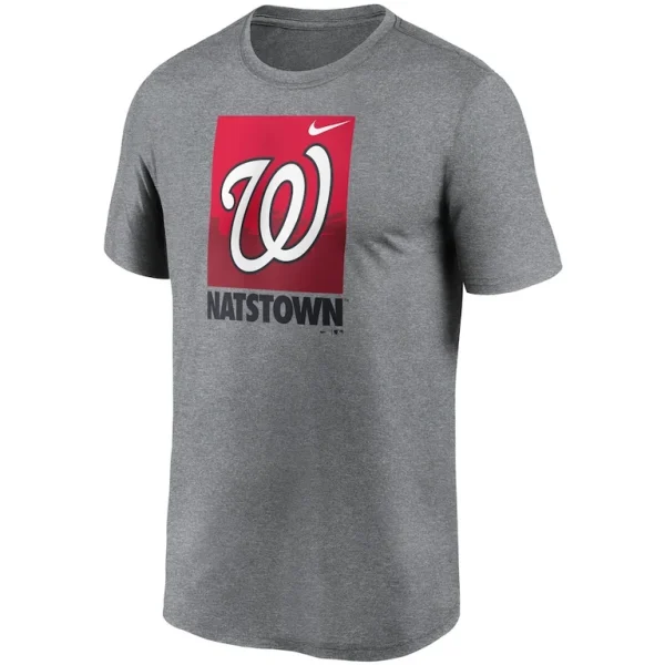 Washington nationals nike local logo legend t shirt Heathered gray M