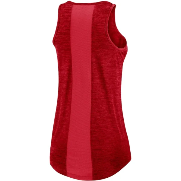 Washington nationals nike womens logo fade high neck performance tank top Red M