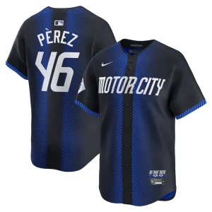 Wenceel perez detroit tigers nike 2024 city connect limited jersey Navy