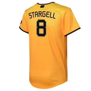 Willie stargell pittsburgh pirates nike youth city connect replica player jersey Gold Yth L