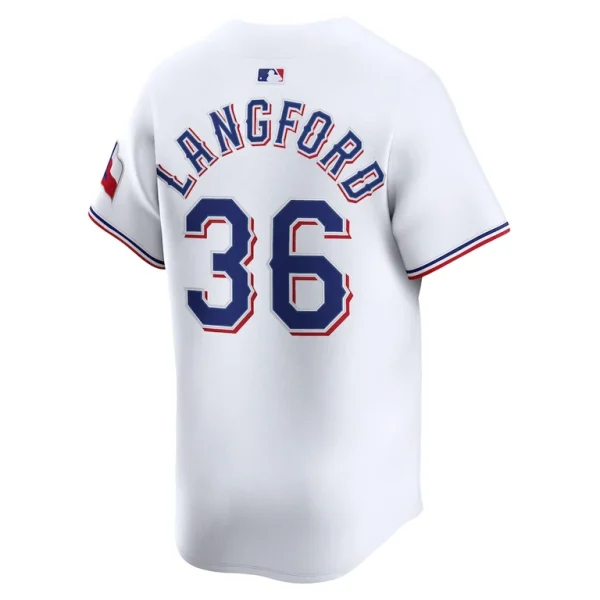 Wyatt langford texas rangers nike home limited player jersey White L