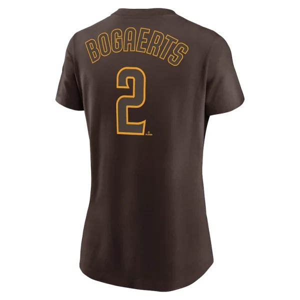Xander bogaerts san diego padres nike womens name number t shirt Brown L