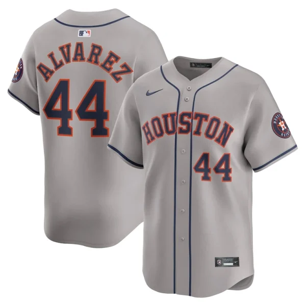 Yordan alvarez houston astros nike road limited player jersey Gray