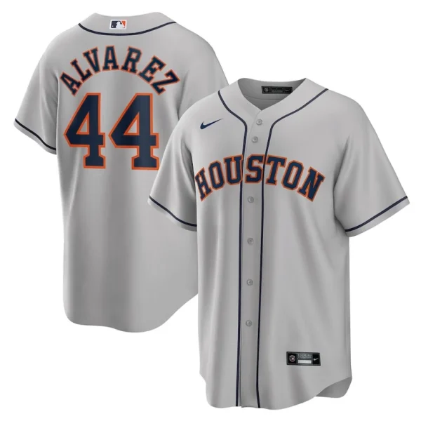 Yordan alvarez houston astros nike road replica player jersey Gray