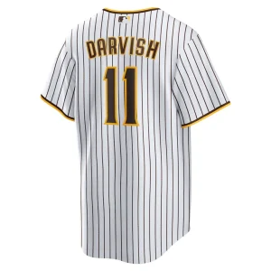 Yu darvish san diego padres nike home replica player jersey White L
